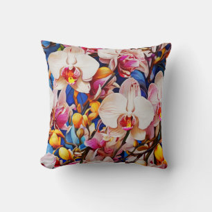 Brilliant Orchid Throw Pillow