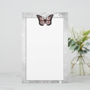 Brilliant Pink Butterfly Stationery