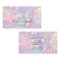 brilliant pink opal stone business card