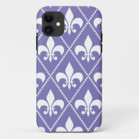 Brilliant Purple Fleur de Lis