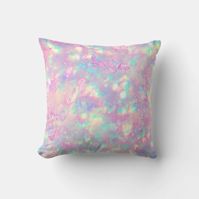 brilliant purple pink opal cushion (Front)