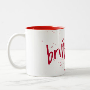 Brilliant Red Splash Two-Tone Coffee Mug