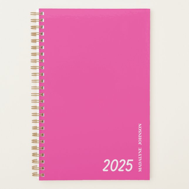 Brilliant Rose Dated My Daily Planner (Front)