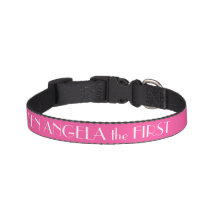 Brilliant Rose Pink Dog Collar Personalised