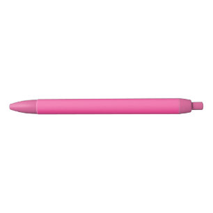 Brilliant rose (solid colour) black ink pen