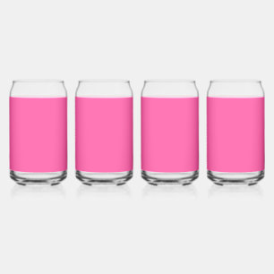 Brilliant rose (solid colour) can glass