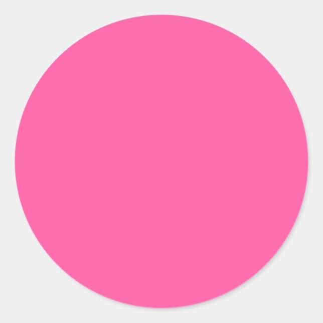 Brilliant rose  (solid colour)  classic round sticker (Front)
