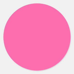 Brilliant rose (solid colour) classic round sticker