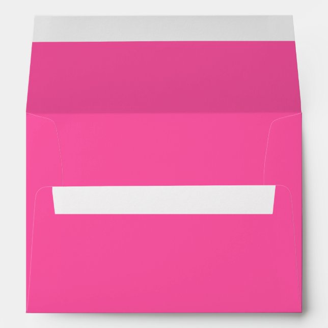 Brilliant rose  (solid colour)  envelope (Back (Bottom))