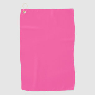 Brilliant rose (solid colour) golf towel