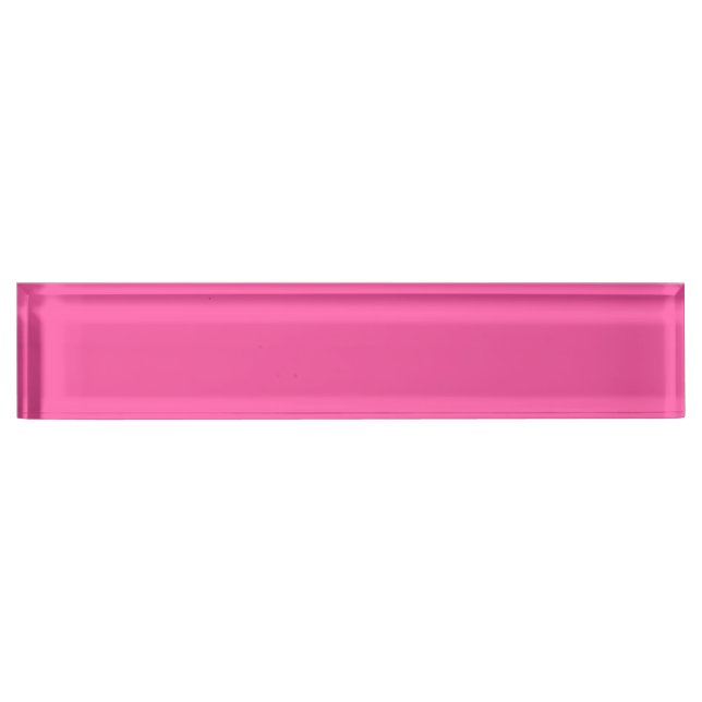 Brilliant rose  (solid colour)  nameplate (Front)