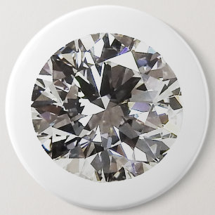 Brilliant Round Diamond 6 Cm Round Badge