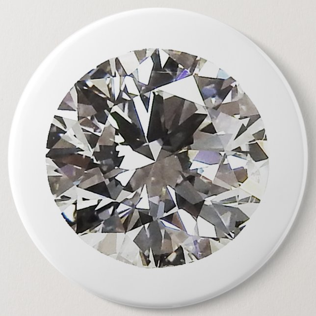 Brilliant Round Diamond 6 Cm Round Badge (Front)