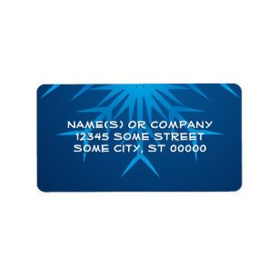 brilliant snowflake label