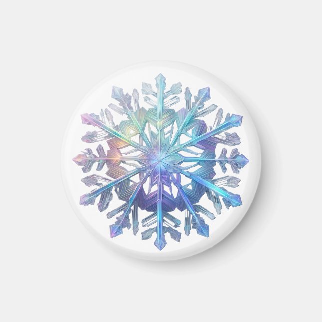 Brilliant Snowflake Magnet (Front)