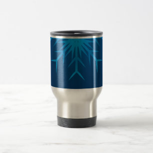 brilliant snowflake travel mug