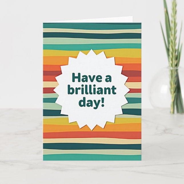 Brilliant Star Birthday Card (Front)