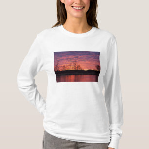 Brilliant sunset reflects into the Calamus River T-Shirt