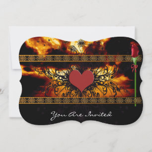 Brilliant Sunset Thru the Clouds Wedding  Invitation