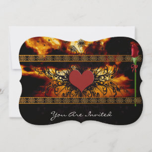 Brilliant Sunset Thru the Clouds Wedding  Invitation