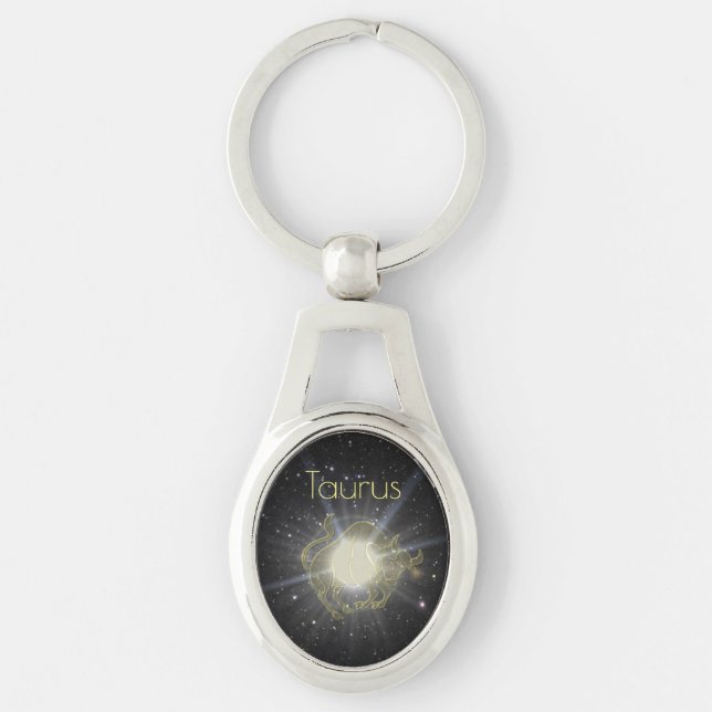 Brilliant Taurus Key Ring (Front)