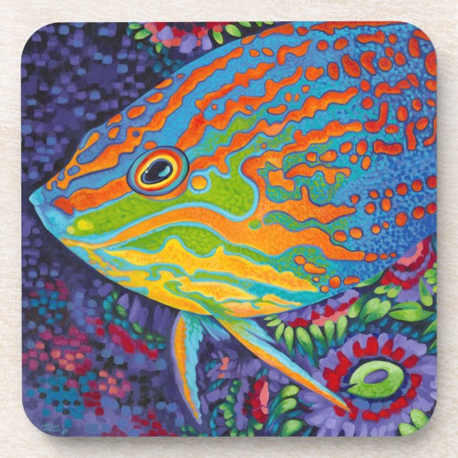 Brilliant Tropical Fish I Coaster (Front)