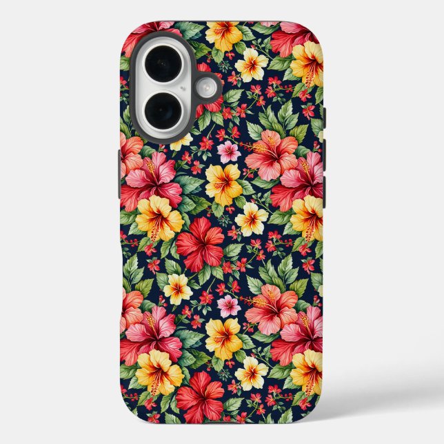 Brilliant Tropical Hibiscus Case-Mate iPhone Case (Back)