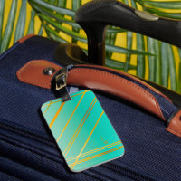 Brilliant Turquoise and Gold Personalised 