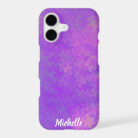 Brilliant Violet Marbled Artsy Personalised