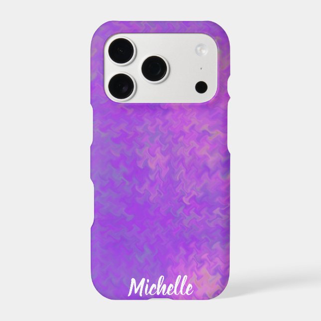 Brilliant Violet Marbled Artsy Personalised (Back)