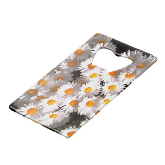 Brilliant White Daisies On Black Floral Art