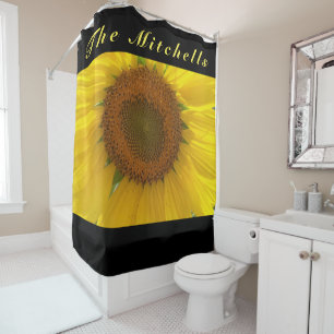Brilliant Yellow Sunflower Shower Curtain