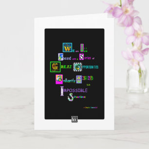 Brilliantly Disguised greeting card