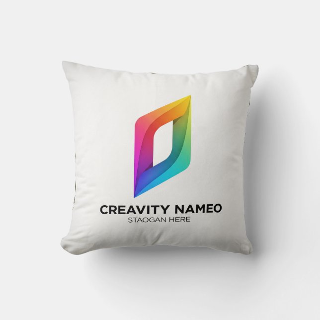 Brillient Logo: Futuristic Innovation Cushion (Front)