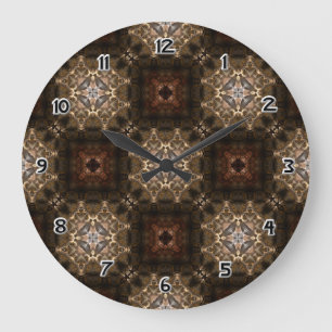Brimitin Warrior Pattern 00120150507213527 Large Clock