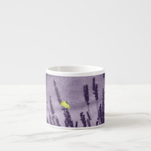Brimstone Butterfly on a Purple Lavender Field Espresso Cup