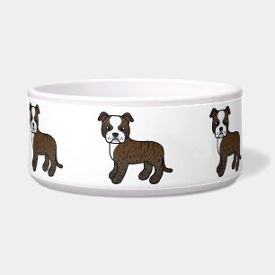 Brindle And White Staffordshire Bull Terrier