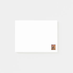 Brindle Boxer at Sunset Beach Boxer Dog Art Gift Post-it Notes