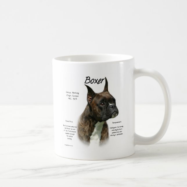 Brindle Boxer History  Coffee Mug (Right)