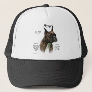 Brindle Boxer History  Trucker Hat