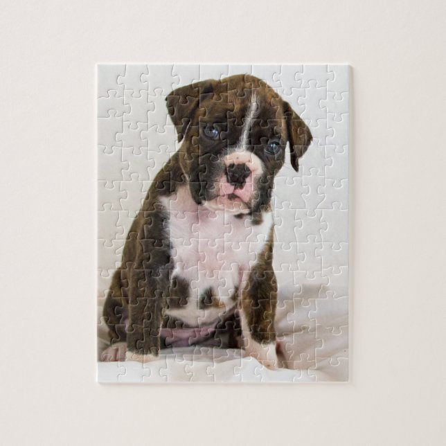 Brindle Boxer Puppy Puzzle (Vertical)
