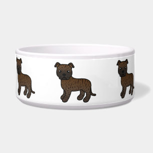Brindle Cartoon Staffordshire Bull Terrier