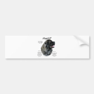 Brindle Fluffy Mastiff History  Bumper Sticker