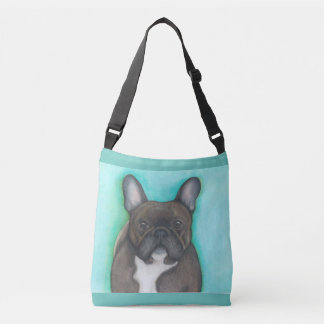 Brindle French Bulldog cross body bag