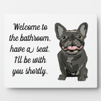 Brindle French Bulldog Plaque