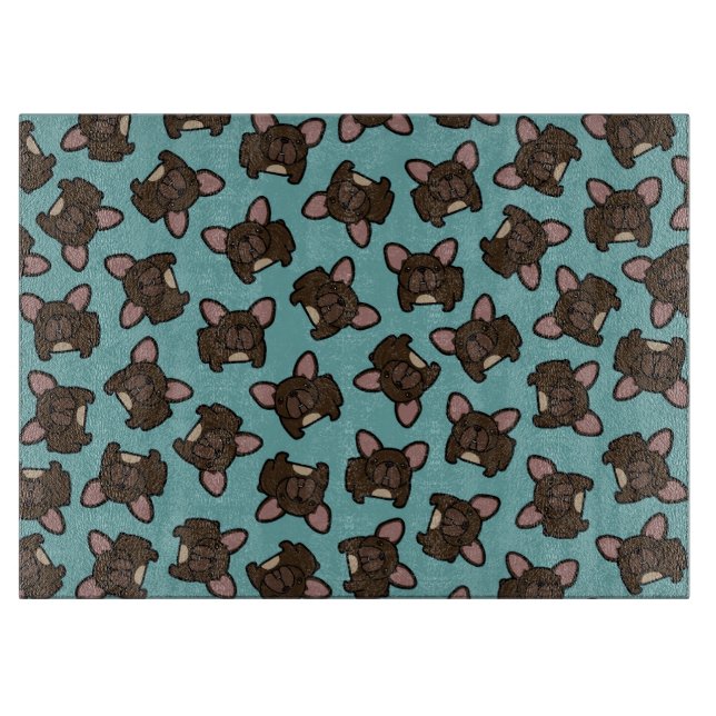 Brindle Frenchie Cutting Board (Front)