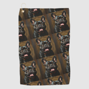 Brindle Frenchie French Bulldog Dog Pet  Golf Towel