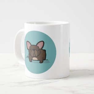 Brindle Frenchie Large Coffee Mug