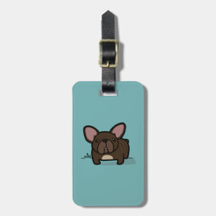 Brindle Frenchie Luggage Tag