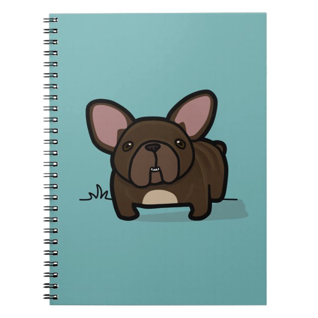 Brindle Frenchie Spiral Notebook (Front)